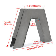 DURAFORCE For 1963-1972 Chevy C10 Pickup 1 PAIR C Notch Frame Step Notch CNotch Set Steel