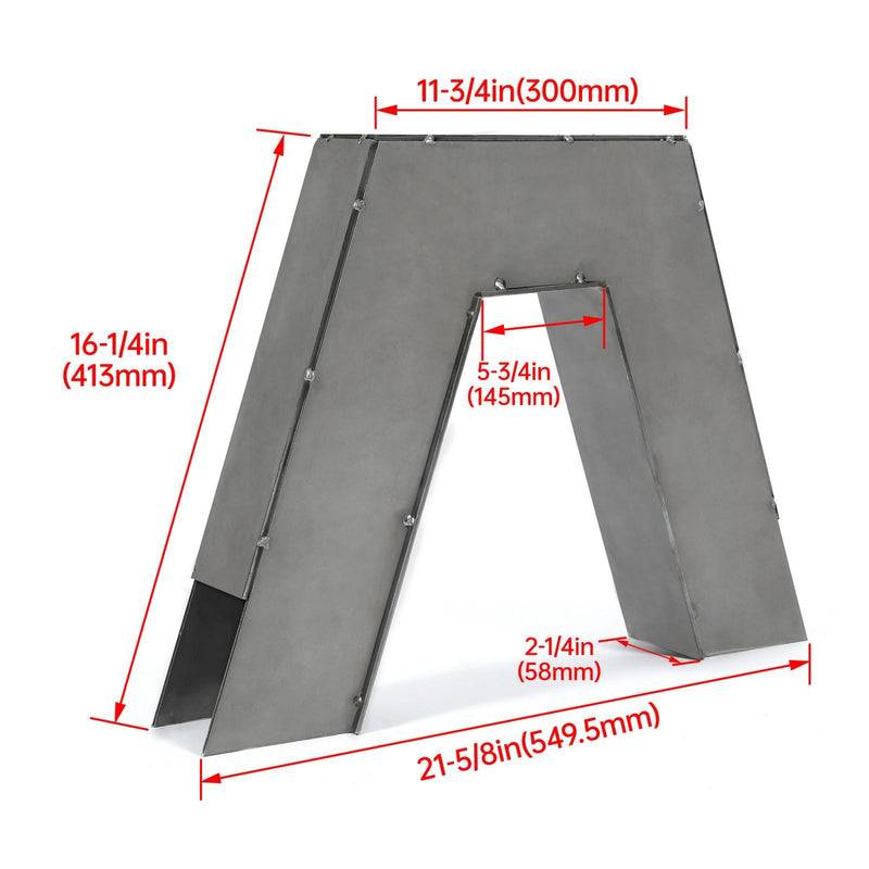 DURAFORCE For 1963-1972 Chevy C10 Pickup 1 PAIR C Notch Frame Step Notch CNotch Set Steel