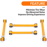 DURAFORCE Adjustable Front Upper Lower Control Arms For 1994-2009 Dodge Ram 4x4 0-6" Lift