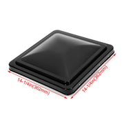 DURAFORCE 3Pack 14" X 14" RV Replacement Roof Vent Cover Black Camper Trailer Vent Cover