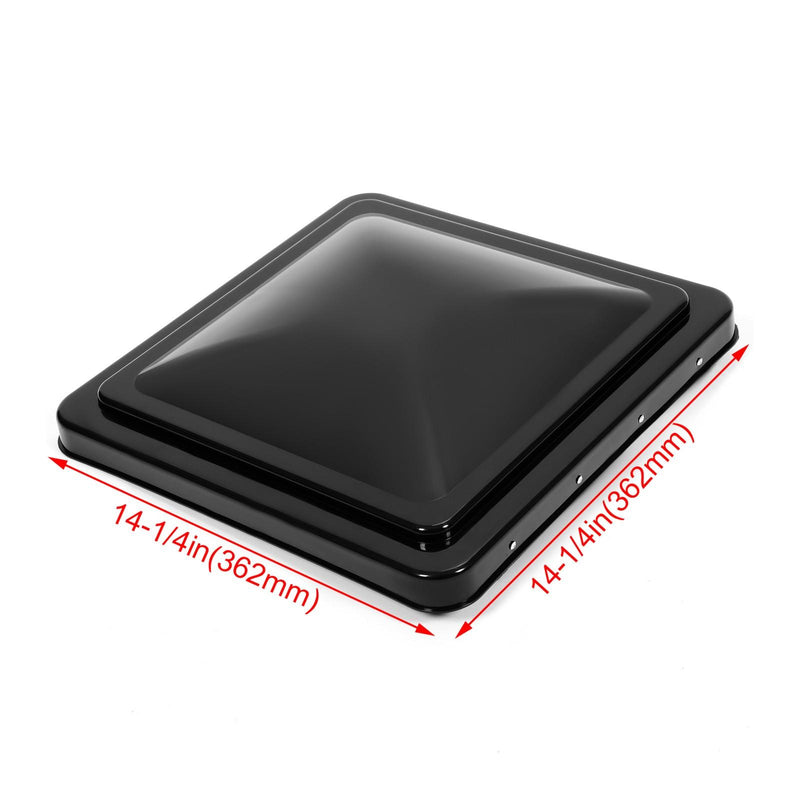 DURAFORCE 3Pack 14" X 14" RV Replacement Roof Vent Cover Black Camper Trailer Vent Cover