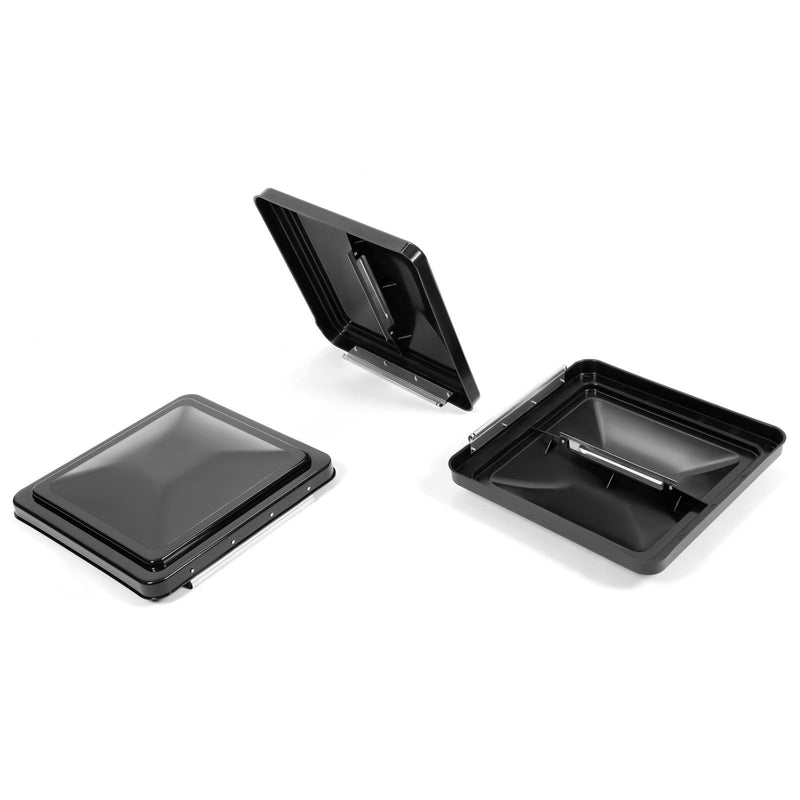 DURAFORCE 3Pack 14" X 14" RV Replacement Roof Vent Cover Black Camper Trailer Vent Cover