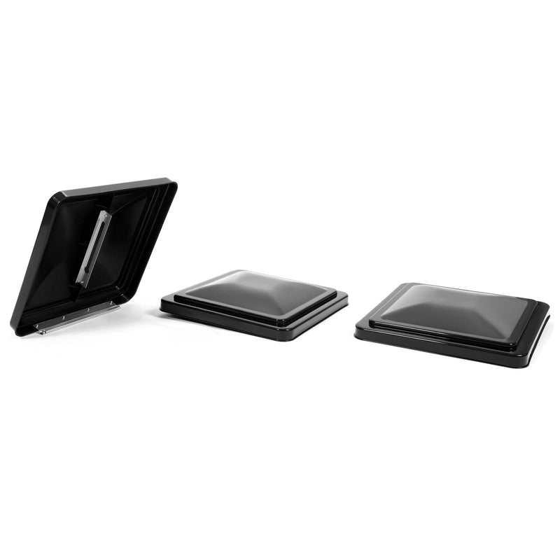 DURAFORCE 3Pack 14" X 14" RV Replacement Roof Vent Cover Black Camper Trailer Vent Cover
