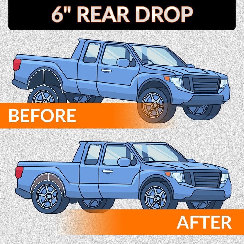 DURAFORCE 6" Lowering Drop Suspension Flip Kit No C-Notch For 99-06 Chevy Silverado 1500