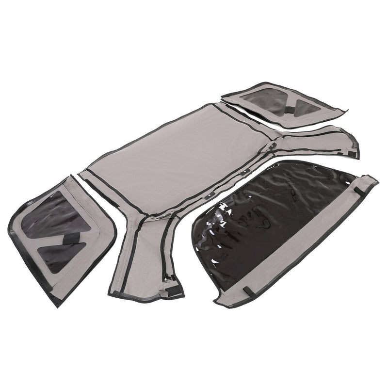 DURAFORCE For Kia Sportage 1996-02 Replacement Convertible Soft Top & Plastic Window Black