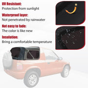 DURAFORCE For Kia Sportage 1996-02 Replacement Convertible Soft Top & Plastic Window Black