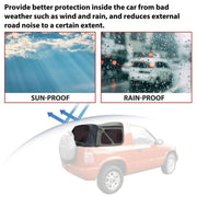 DURAFORCE For Kia Sportage 1996-02 Replacement Convertible Soft Top & Plastic Window Black