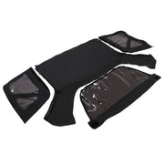 DURAFORCE For Kia Sportage 1996-02 Replacement Convertible Soft Top & Plastic Window Black
