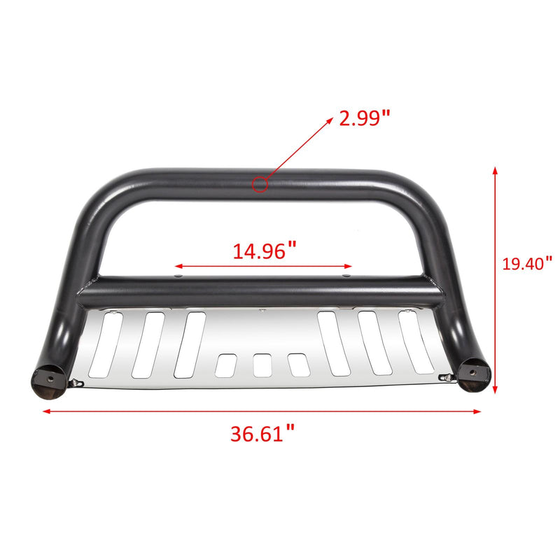 DURAFORCE Bull Bar Brush Push Front Bumper Grille Guard Fits Toyota Tacoma 4DR 2005-2015