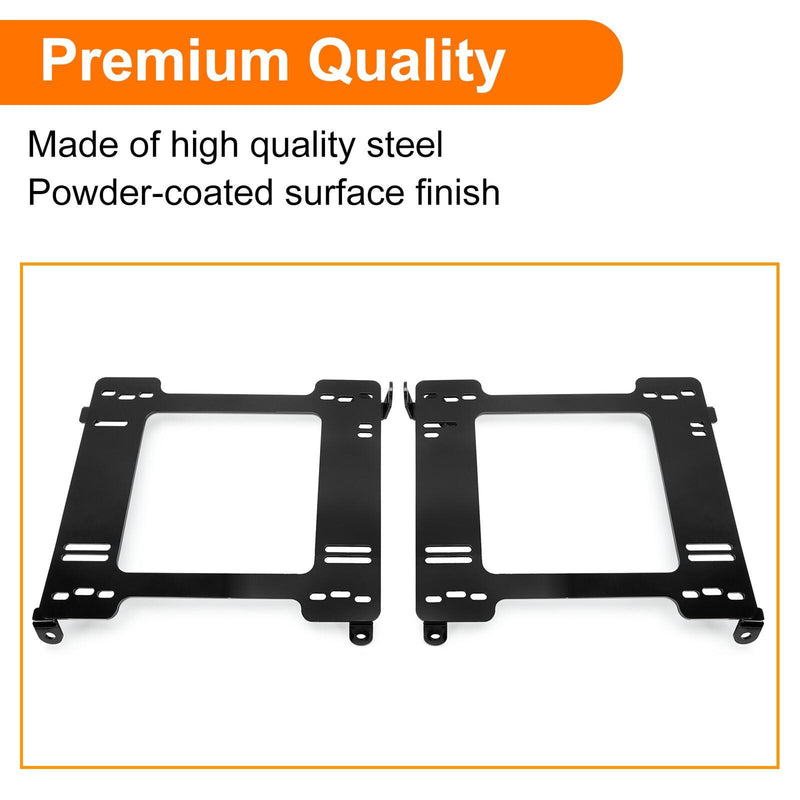 DURAFORCE Tensile Racing Seats Mounting Brackets Rail For 94-01 Acura Integra /92-95 Civic