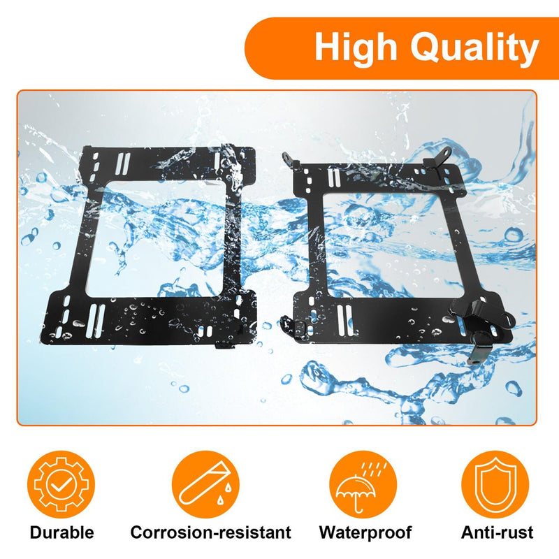 DURAFORCE Tensile Racing Seats Mounting Brackets Rail For 94-01 Acura Integra /92-95 Civic