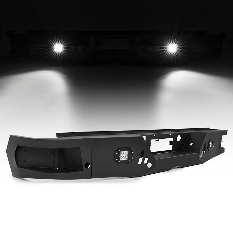 DURAFORCE Full Width Rear Bumper For Chevy Silverado GMC Sierra 1500/2500 3500 HD 2019-22