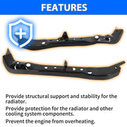 DURAFORCE Pair Upper Radiator Core Support Bracket Assembly For Nissan Altima Maxima 13-23