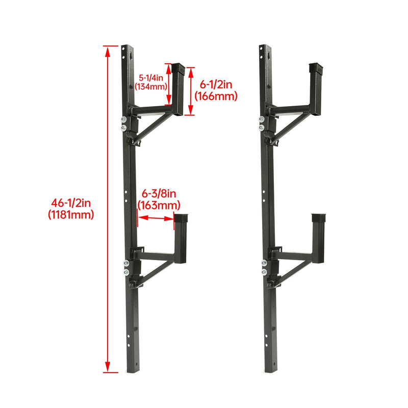 DURAFORCE Adjustable Trailer Side Ladder Rack Exterior Wall Mount For Enclosed Trailers