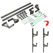 DURAFORCE Adjustable Trailer Side Ladder Rack Exterior Wall Mount For Enclosed Trailers