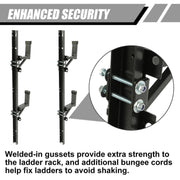 DURAFORCE Adjustable Trailer Side Ladder Rack Exterior Wall Mount For Enclosed Trailers
