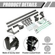 DURAFORCE Adjustable Trailer Side Ladder Rack Exterior Wall Mount For Enclosed Trailers