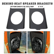 DURAFORCE Behind Seat Speaker Brackets for 1973-1987 Chevy C10 Squarebody for 6x9 Speakers