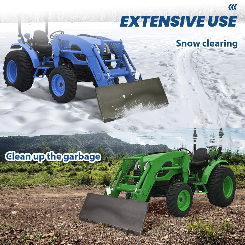DURAFORCE For Bobcat/ Kubota 1/4" Skid Steer Mount Plate Loader Quick Tach Attachment