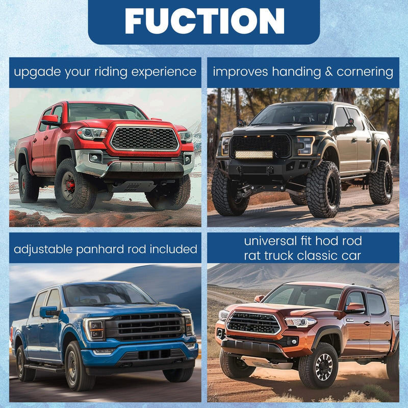 DURAFORCE Screw-On Parallel 4 Link Suspension Hot Rod Rat Classic Car & Truck Universal