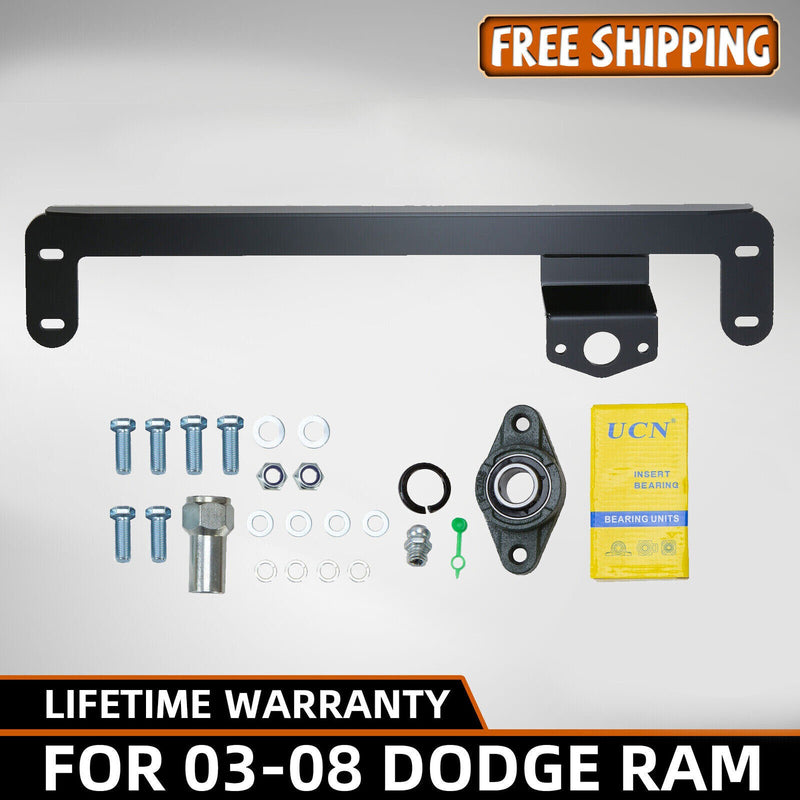 DURAFORCE Steering Gear Box Stabilizer Bar Brace For 03-08 Dodge RAM 2500 RAM 3500 4WD 4X4