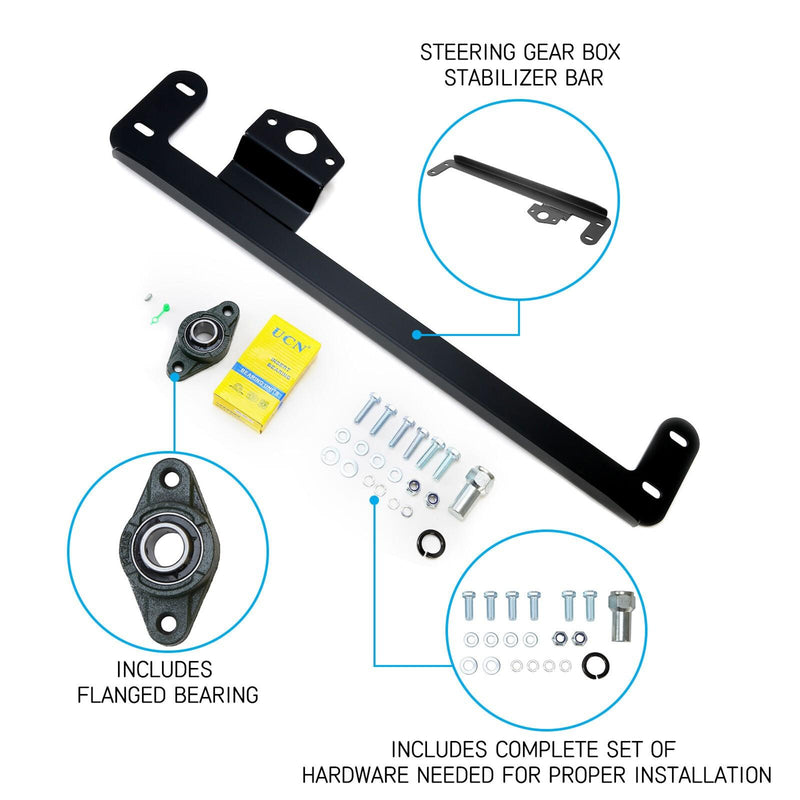 DURAFORCE Steering Gear Box Stabilizer Bar Brace For 03-08 Dodge RAM 2500 RAM 3500 4WD 4X4