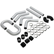 DURAFORCE 8PC 3" inch Aluminum Turbo Intercooler U Pipe Silicone Hose T-Clamp Kit Set