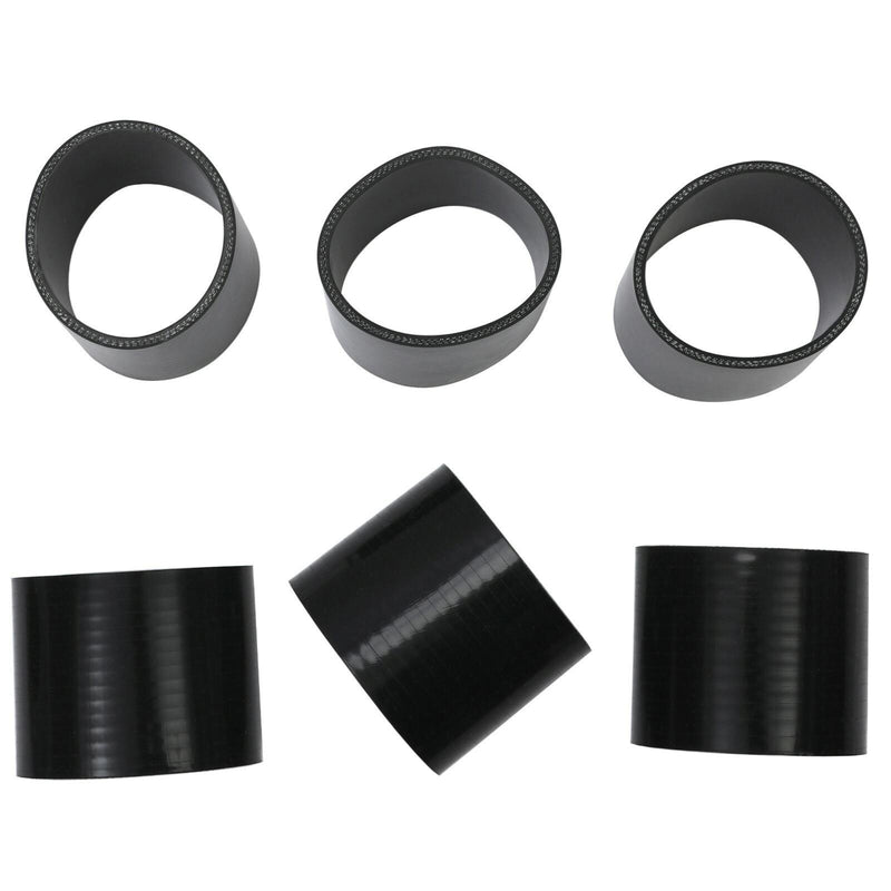 DURAFORCE 8PC 3" inch Aluminum Turbo Intercooler U Pipe Silicone Hose T-Clamp Kit Set
