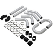 DURAFORCE 8PC 3" inch Aluminum Turbo Intercooler U Pipe Silicone Hose T-Clamp Kit Set