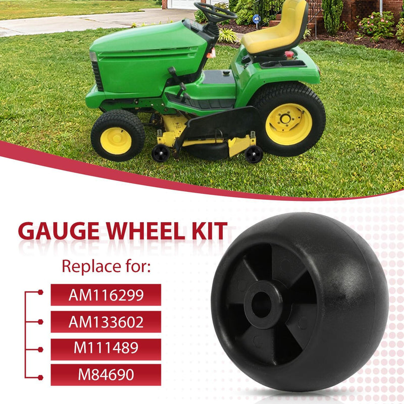 DURAFORCE 4 Deck Wheels For John Deere X500 X530 X580 Z426 LX266 A320 #M111489 #AM133602