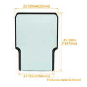 DURAFORCE Clear Front Windshield Door Glass For Takeuchi TL8 TL10 TL12 TL130 # 0880865301