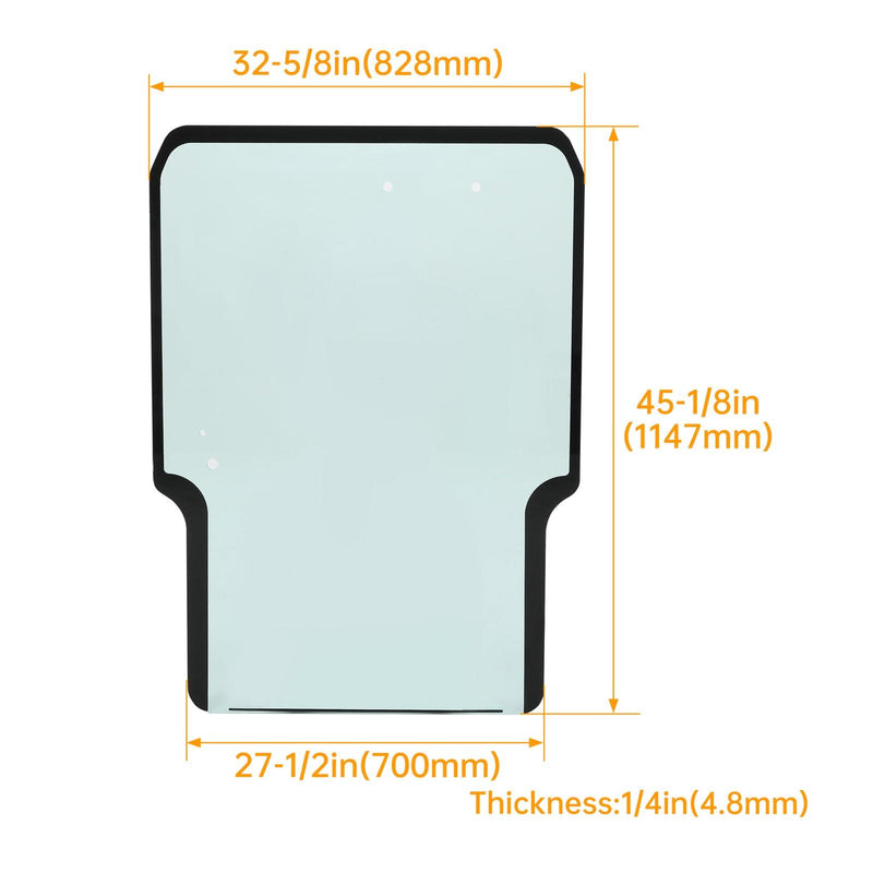 DURAFORCE Clear Front Windshield Door Glass For Takeuchi TL8 TL10 TL12 TL130 # 0880865301