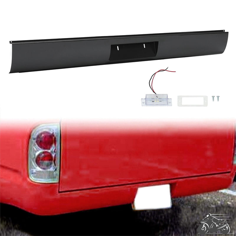 DURAFORCE For Toyota Tacoma 1995-2004 Rear Bumper Roll Pan w/LED License Plate Light