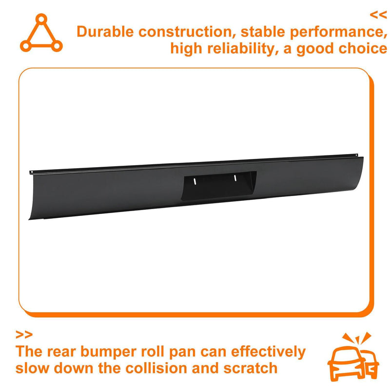DURAFORCE For Toyota Tacoma 1995-2004 Rear Bumper Roll Pan w/LED License Plate Light