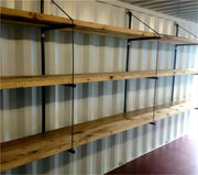 DURAFORCE 18"x60" Steel Cargo Shipping Container Shelving Shelf Bracket Powder Coated 2PCS