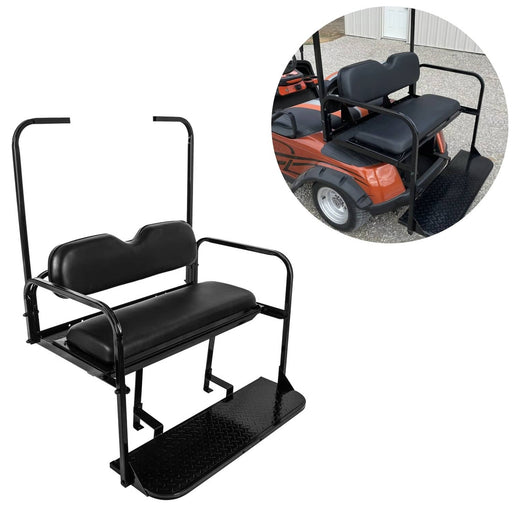 DURAFORCE For EZGO TXT 1995+ Models Golf Cart Flip Folding Rear Seat Cushions Pad