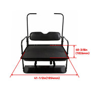 DURAFORCE For EZGO TXT 1995+ Models Golf Cart Flip Folding Rear Seat Cushions Pad