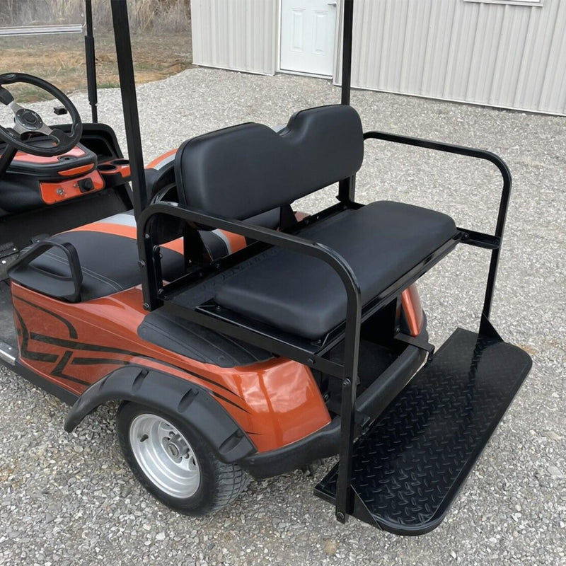 DURAFORCE For EZGO TXT 1995+ Models Golf Cart Flip Folding Rear Seat Cushions Pad
