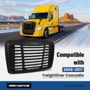 DURAFORCE Fit Freightliner Cascadia 08-2017 Black Hood Grille With Bug Screen #A1715624002