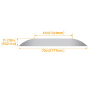 DURAFORCE Trailer Fender Back Steel For 9 x 72 Tandem Axle Weld-on Teardrop Fender