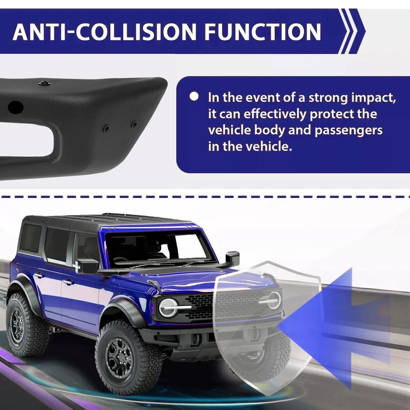 DURAFORCE Front Bumper W/D-ring Mounts Fit For Ford Bronco 2021-2023 Off-Road Full Width