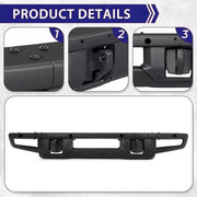 DURAFORCE Front Bumper W/D-ring Mounts Fit For Ford Bronco 2021-2023 Off-Road Full Width
