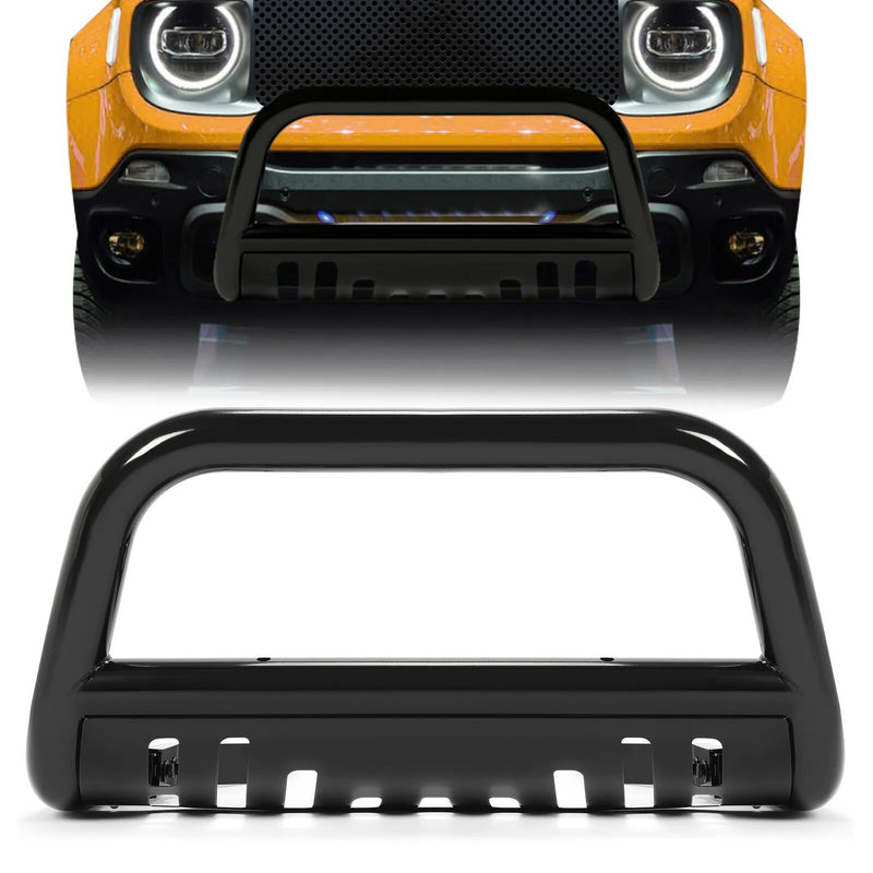 DURAFORCE Fit for 2015-2022 Jeep Renegade Bumper Bull Bar Skid Plate Power Coated Steel