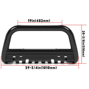 DURAFORCE Fit for 2015-2022 Jeep Renegade Bumper Bull Bar Skid Plate Power Coated Steel