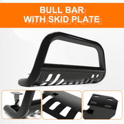 DURAFORCE Fit for 2015-2022 Jeep Renegade Bumper Bull Bar Skid Plate Power Coated Steel
