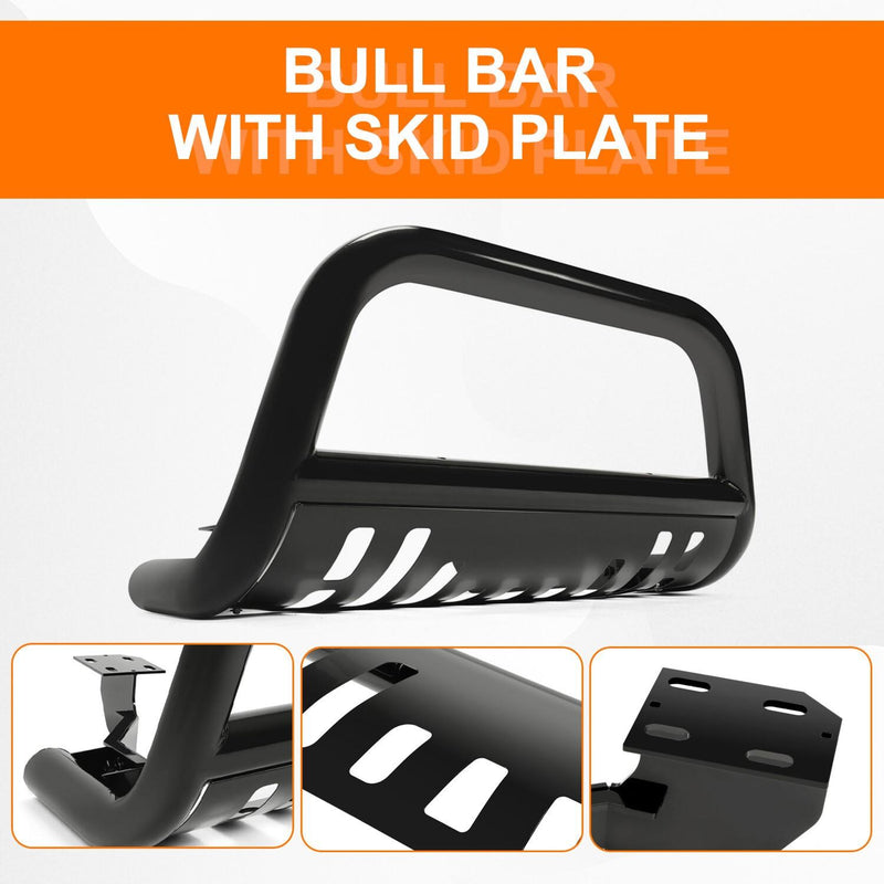 DURAFORCE Fit for 2015-2022 Jeep Renegade Bumper Bull Bar Skid Plate Power Coated Steel