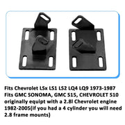 DURAFORCE Motor Swap Mount Brackets Adapter Plates Kit For C10 LS Engine LS1 LS2 LQ4