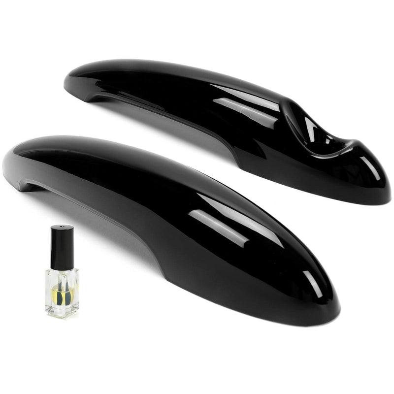 DURAFORCE Left+Right Glossy Black Door Handle Covers For MINI Cooper R50 R52 R53 R55 R56
