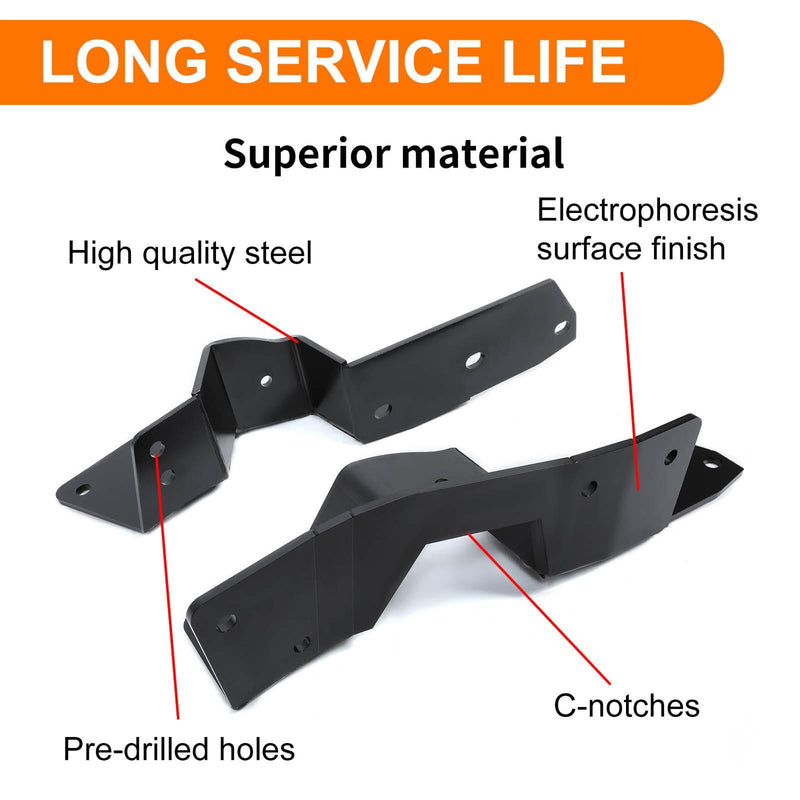 DURAFORCE Bolt In C Notch Kit Rear Frame for Chevy C10 63-72 GMC C1500 Pickup 67-72