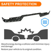 DURAFORCE Rear Bumper Reinforcement For 07-13 Chevy Silverado 07-14 GMC Sierra Impact Bar
